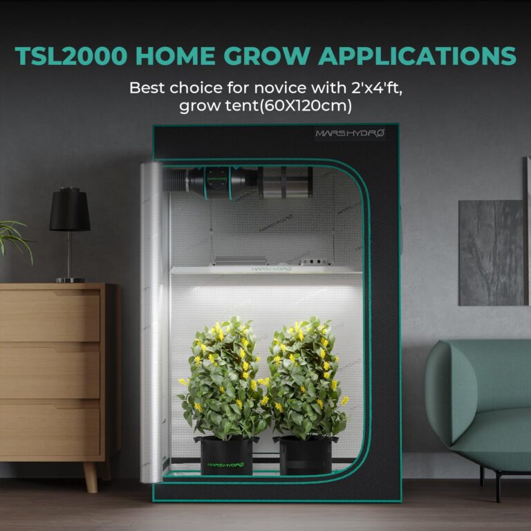 MARS HYDRO TSL2000 300W Led Grow Lights for Indoor Plants, Full Spectrum Dimmable Daisy Chain Growing Lamps for Seed Starting Vegetables Bloom in 4x2/5x3 Grow Tent Greenhouses - Image 4