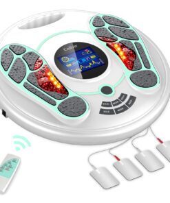 EMS & TENS Foot Circulation Stimulator, Improves Foot Blood Circulation, EMS Foot Massager for Neuropathy, Relieves Body Pains & Plantar Fasciitis, FSA & HSA Eligible TENS Unit for Feet Therapy
