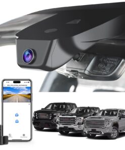 Mangoal Front 4K & Rear 1080P Dash Cam Custom fit for GMC Sierra 1500 2022-2025 HD 2024 2025 Pro SLE Elevation SLT AT4X Denali Ultimate (Model C), Integrated OEM Look, UHD 2160P Video, 128GB Card