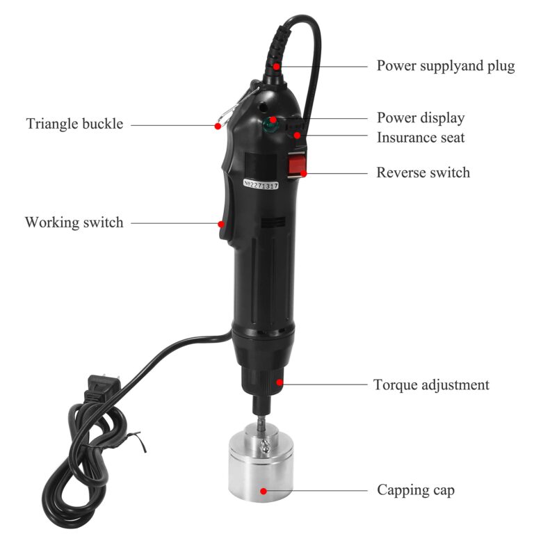 NEWTRY Electric Hand Held Bottle Capping Machine Bottle Cap Sealer Cap Locking Screw Capping Cap Sealer Capping Diameter 10-54mm - Image 4