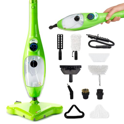H2O MOP® X5 Steam Mop with Dualblast head and Handheld Steam Cleaner For Kitchen Tile Floors, Hardwood Floors, Grout Cleaner, Upholstery Cleaner and Carpets