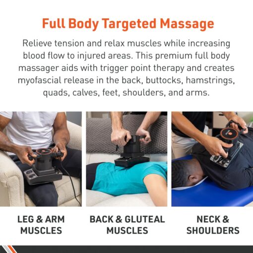 Body Sport Therapeutic Dual Speed Professional Vibrating Massager for Pain & Aching Muscle Relief – High-Powered, Effective, Chiropractic Myofascial Release Tool - Image 5