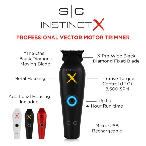 Stylecraft Instinct-X Metal Hair Trimmer Professional IN2 Vector Motor with Intuitive Torque Control - Image 6