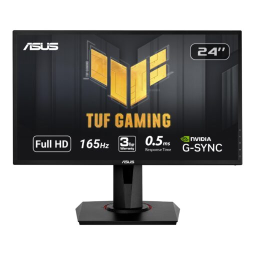 ASUS VG248QG 24" G-SYNC Gaming Monitor 165Hz 1080p 0.5ms Eye Care with DP HDMI DVI,Black