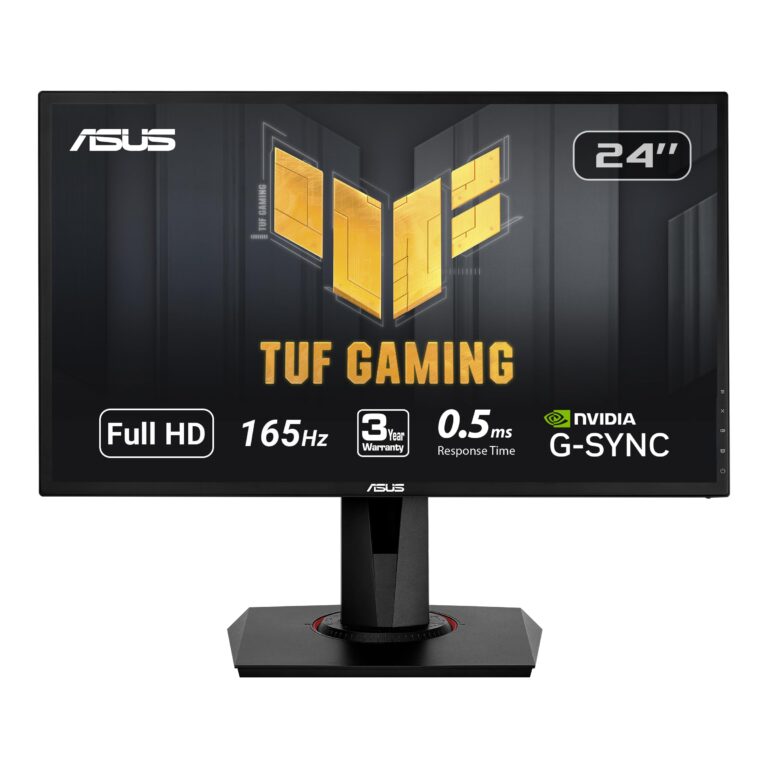ASUS VG248QG 24" G-SYNC Gaming Monitor 165Hz 1080p 0.5ms Eye Care with DP HDMI DVI,Black