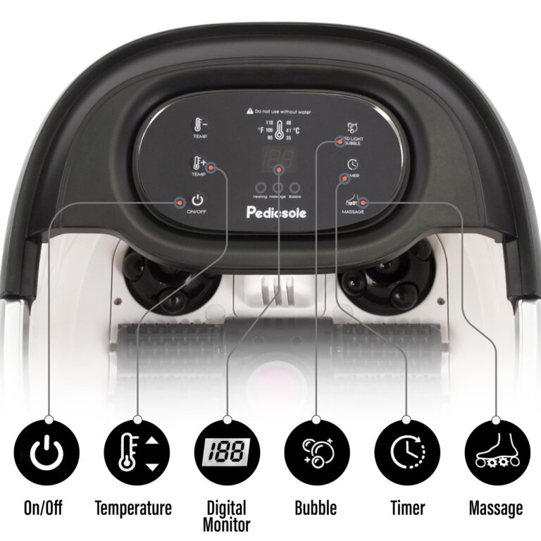 LITE DELIGHT Luxury All in One Foot Spa - Motorized and Heated Massager - Enjoy The Same Foot Spa at Home Heat, Bubble Jets, Pedicure Stone, Motorized Massage Roller to Relieve Feet Stress - Image 8