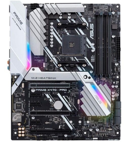 ASUS Prime X470-Pro AMD Ryzen 2 AM4 DDR4 DP HDMI M.2 USB 3.1 ATX Motherboard - Image 6