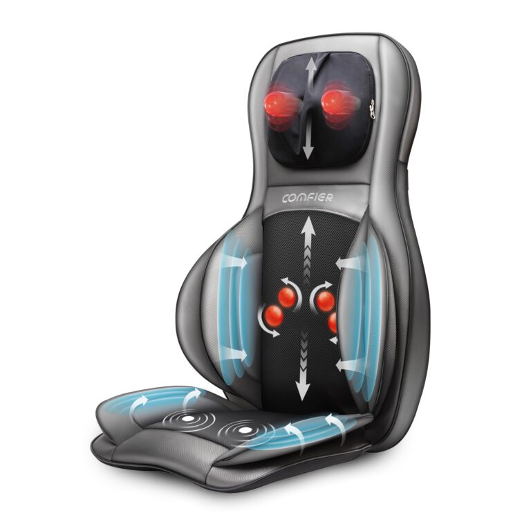 COMFIER Shiatsu Neck Back Massager with Heat, 2D ro 3D Kneading Massage Chair Pad, Full Body Massage Pad, Gifts for Dad Mom