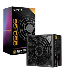 EVGA 850 G6, 80 Plus Gold 850W, Fully Modular, Eco Mode with FDB Fan, 100% Japanese Capacitors,10 Year Warranty, Includes Power ON Self Tester, Compact 140mm Size, Power Supply 220-G6-0850-X1