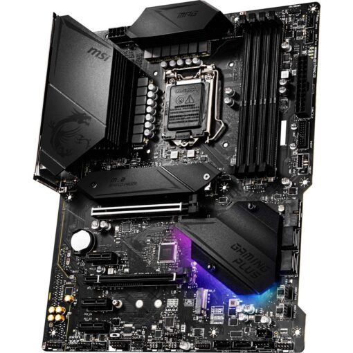 MSI MPG Z490 Gaming Plus Gaming Motherboard (ATX, 10th Gen Intel Core, LGA 1200 Socket, DDR4, CF, Dual M.2 Slots, USB 3.2 Gen 2, 2.5G LAN, DP/HDMI, Mystic Light RGB) - Image 5