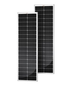 RICH SOLAR MEGA 100 Slim 2 Pack of 100 Watt Monocrystalline Solar Panel for RV, Trailer, Motorhome