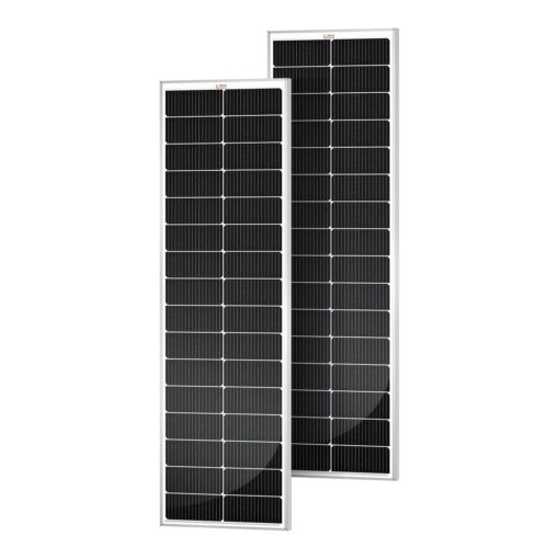 RICH SOLAR MEGA 100 Slim 2 Pack of 100 Watt Monocrystalline Solar Panel for RV, Trailer, Motorhome