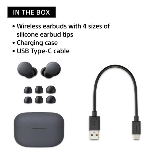 Sony LinkBuds S Truly Wireless Noise Canceling Earbud Headphones with Alexa Built-in, Bluetooth Ear Buds Compatible with iPhone and Android, White - Image 16