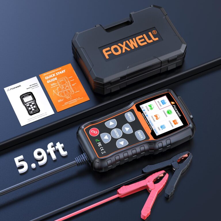 FOXWELL BT705 Plus Car Battery Tester 12V 24V Automotive, 100-2000CCA Battery Load Tester Digital Battery Analyzer Charging System Alternator Analyzer Cranking Checker for Car Heavy Duty Truck Marine - Image 2