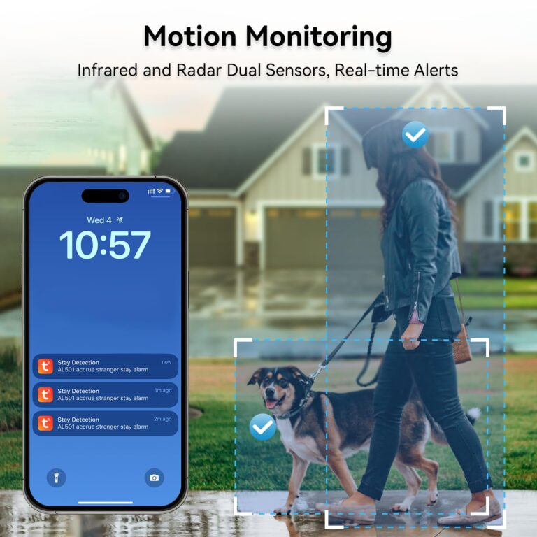Video Smart Lock with Doorbell, 6 in 1 Keyless Entry Door Lock, Built-in WiFi Camera Deadbolt Lock for Front Door, Fingerprint, Keypad Code, App Control, Voice Control, Auto Lock, IP65, Video Calling - Image 6
