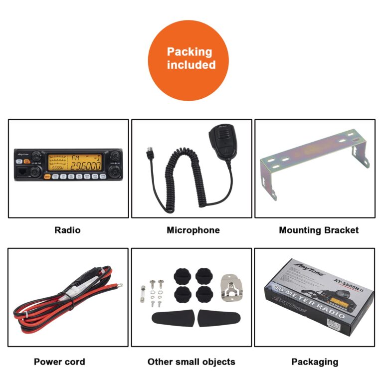 AnyTone AT-5555N II 10 Meter Radio for Truck, with CTCSS/DCS Function, High Power Output 60W AM PEP,50W FM,SSB 60W (AT-5555N II with CTCSS/DCS) - Image 4