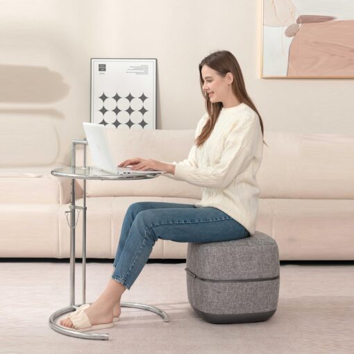 Ottoman Foot Massager by Ottossage, Massaging Ottoman with Removable Lid provides Air Compression, Shiatsu kneading, intense vibration and heat therapy. Extra Powerful with upgraded li-ion battery. - Image 2