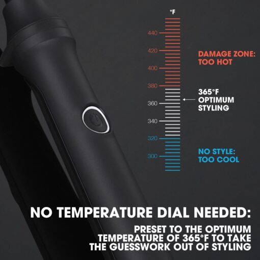 ghd Thin Wand Hair Curler ― 0.5" Hair Curler Wand with Safer-for-Hair Styling Tool Temperature, Perfect Curling Wand to Create Tight Curls in Seconds with All Day Curl Hold ― Black - Image 9