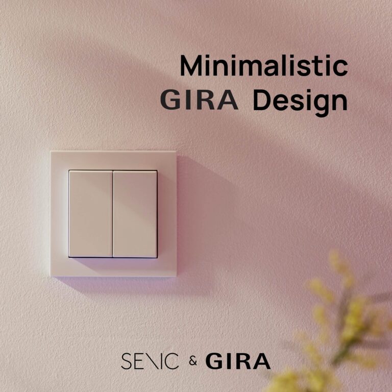 GIRA + Senic Friends of Hue Smart Switches | Compatible with Philips Hue (No Batteries, No Charging) | Wireless Homekit Light Switch and Dimmer | Made in Germany | 3 GIRA Light Switches White Matt - Image 4