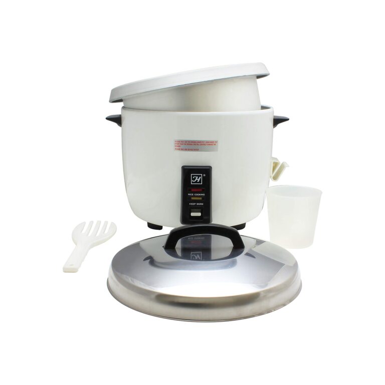 Thunder Group SEJ50000 30-Cup (Uncooked) 60-Cup (Cooked) Rice Cooker/Warmer, White - Image 3