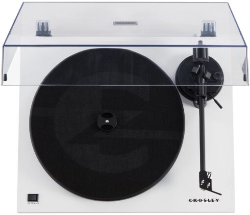 Crosley C6B-WH Belt-Drive Bluetooth Turntable Record Player with Adjustable Tone Arm, White - Image 3