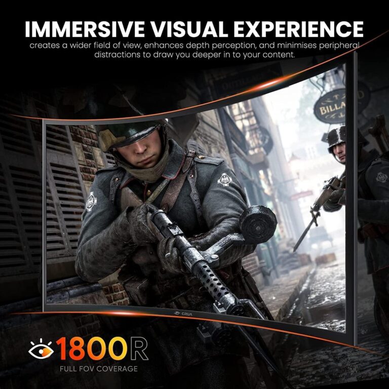 ZZA 27 Inch Gaming Monitor 280Hz 240Hz 1080p 1ms VRB Blue Light Shift Machine Black Curved 100% sRGB, Adaptive FreeSync,Display Port DP HDMI VESA Mounting Compliant - Image 6