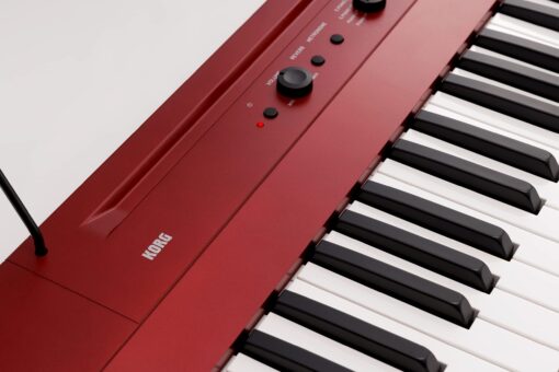 Korg Liano Portable 88-key Digital Piano w/ Semi-Weighted Keys, Bass Reflex Speakers and includes a Sustain Pedal & Power Adapter - Red - Image 6