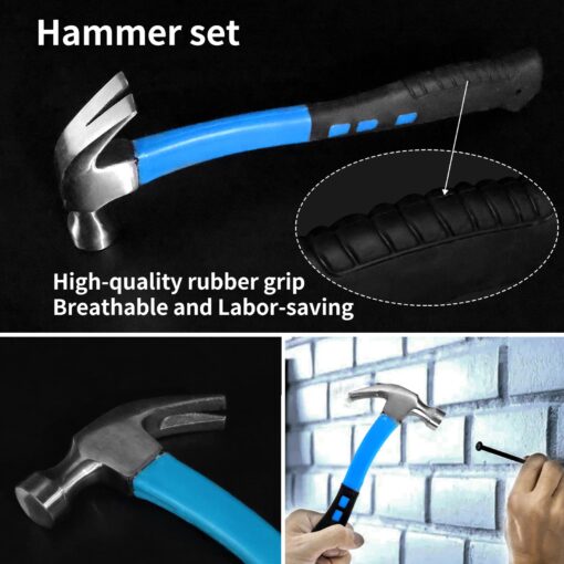 Tool Sets for Men, Tool Kit with Rolling Box, Complete Household Tool Set, Aluminum Trolley Case Tool Sets, Gift on Father's Day - Image 6