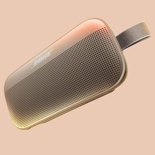 Bose New SoundLink Flex Portable Bluetooth Speaker (2nd Gen), Outdoor Speaker with Hi-Fi Audio, Up to 12 Hours Battery, Waterproof and Dustproof, with Slinger Hard Travel Case & USB Plug (Sandstone) - Image 9
