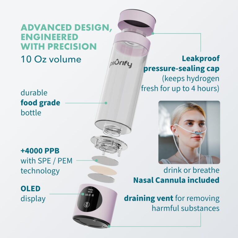 Hydrogen Water Bottle Generator - Up to 4100+ PPB Concentration - SPE/PEM Technology - Certified H2 Generator - Portable Athletic Performance & Hydration System - 6-Hour Hydrogen Retention (Pink) - Image 7