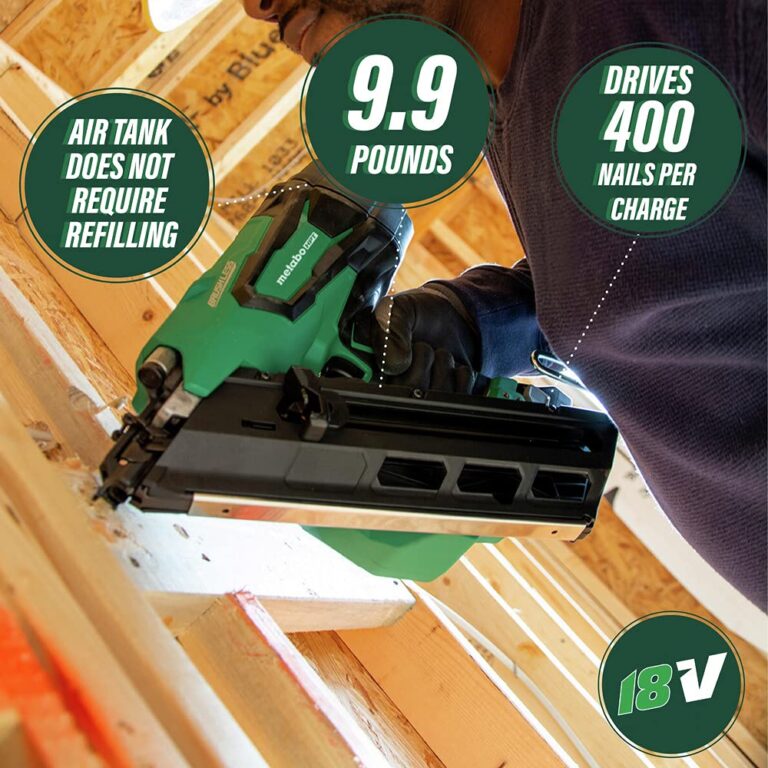 Metabo HPT 18V MultiVolt™ Cordless Framing Nailer Kit | Accepts 2-Inch up to 3-1/2-Inch Clipped & Offset Round Paper Strip Nails | 30 Degree Magazine | NR1890DCS - Image 6