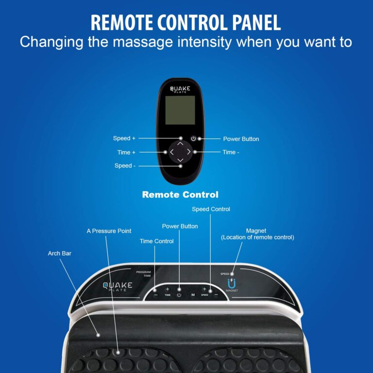 Foot Massager for Neuropathy Pain & Circulation by Quake Plate High RPM Oscillating Deep Tissue Foot & Calf Massager for Plantar Fasciitis Pain Relief, 30 Speed Vibrate with Gen 2 RF Remote - Image 8