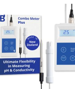 Bluelab METCOMPLUS Combo Meter Plus for pH, Temperature, and Conductivity in Water and Soil with Easy Calibration, Digital Nutrient (TDS/PPM) Testing Kit for Hydroponic System & Growing Indoor Plants