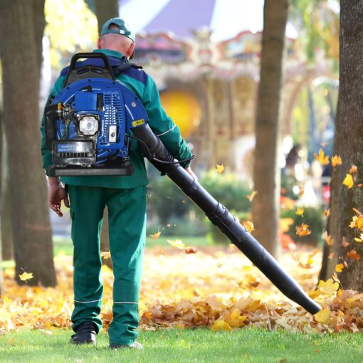 72CC Gas Backpack Leaf Blower, 3.6HP 2 Stroke Engine Gas Blower, Airflow, Grass Lawn Blow Air Cooling Gasoline Grass Blow, Efficient Lawn - Image 3