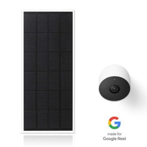 Wasserstein Solar Panel, Solar Panel Charger for Google Nest Cam Outdoor or Indoor, Battery - 2.5W Solar Power - Camera Solar Panels Made for Google Nest (3 Pack) - Image 7
