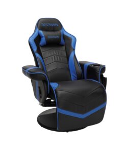 RESPAWN 900 Gaming Recliner - Video Games Console Recliner Chair, Computer Recliner, Adjustable Leg Rest and Recline, Recliner with Cupholder, Reclining Gaming Chair with Footrest - Blue