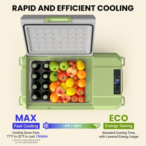 Pitycbo Car Refrigerator 12v Portable Fridge for Car, Auto 19 Quart Freezer Cooler, -4℉—68℉ 12/24V DC 100~240 Volt AC for Truck, Camping, Travel, Vehicles, RV - Image 6