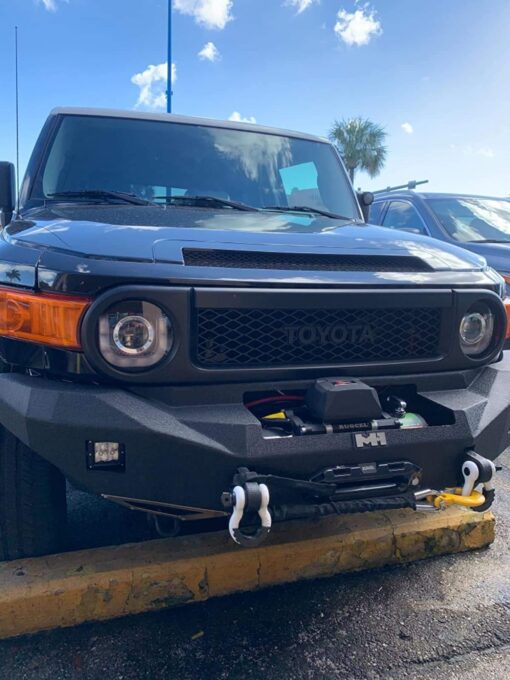 RUGCEL WINCH 12000lb 12V Truck Waterproof Electric Black Synthetic Rope Electric Winch with Hawse Fairlead,Wired Handle,2 Wireless Remote Control,Jeep Trailer Winch - Image 4