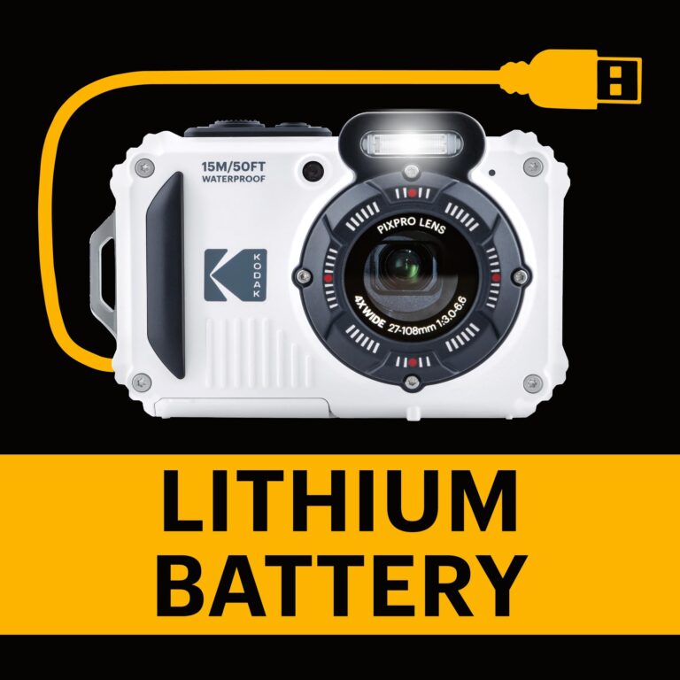 Kodak Pixpro WPZ2 - Compact Digital Camera 16M Pixels, Waterproof to 15m, Shockproof, Video 720p, LCD Screen 2.7 - Li-ion Battery, White - Image 5