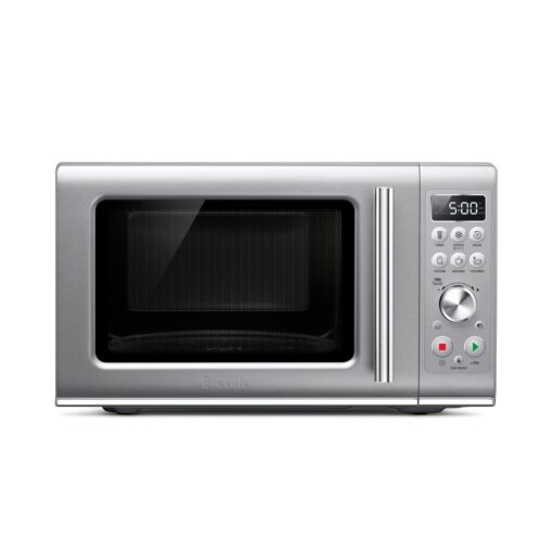 Breville BMO650SIL1BUC1 Compact Wave Soft Close Countertop Microwave Oven, Silver