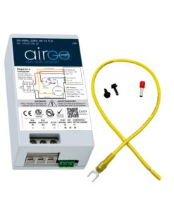 AIRGO AC Soft Starter: Reverse Motor Protection, Easy DIY Install with Wire kit, fits Inside AC, Smallest Soft Start for Utility/Generator Power (AIRGO 8-16A + Install Kit)