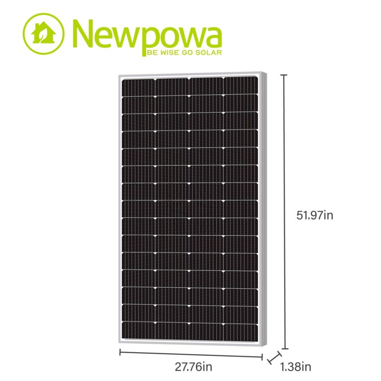 Newpowa 180W(Watt) Solar Panel12V Monocrystalline High Efficiency PV Module Off Grid for RV Trailer Camper Rooftop - Image 8