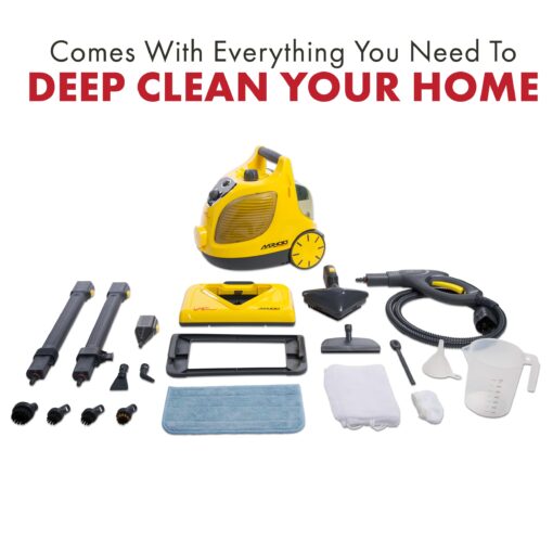 Vapamore MR-100 Primo Steam Cleaner, 20 Extensions/Attachments including the Turbo Pet Tool, Chemical Free Professional-Grade Steamer for Cleaning Floors, Mattresses, Cars, Upholstery and More - Image 5