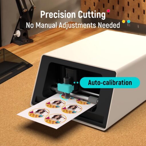 Liene PixCut S1 Photo Sticker Printer Creator Pack - All-in-One Sticker Maker Machine for DIY Crafts, Custom Labels & Gifts, Thermal Dye-Sublimation, 300 DPI Prints, Precise AI Auto-Cutting - Image 6