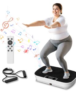 AXEFIT Vibration Plate Exercise Machine - Bluetooth Music & 400LBS Capacity Vibration Plate for Lymphatic Drainage & Weight Loss with 99 Speed Levels, Whole Body Vibration Plate for Home Fitness
