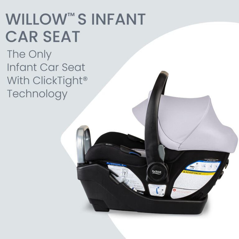 Britax Willow S Infant Car Seat with Alpine Base, ClickTight Technology, Rear Facing Car Seat with RightSize System, Glacier Onyx - Image 9