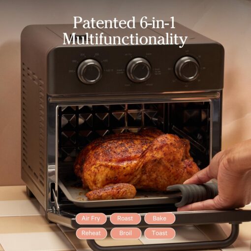 Our Place Wonder Oven | 6-in-1 Air Fryer & Toaster Oven with Steam Infusion | Compact, Countertop Friendly, Fast Preheat, Multifunctional | Air Fry, Toast, Roast, Bake, Reheat & Broil | Char - Image 5