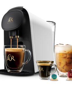 L'OR Barista System Coffee and Espresso Machine Combo by Philips, Matte White