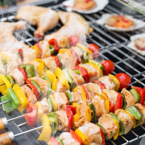 Charcoal Grill Outdoor BBQ Grill, Extra Large Cooking Area 794 Square Inches with Two Individual & Adjustable Charcoal Tray, Foldable Side Tables for Outdoor Cooking Backyard Camping Picnics By DNKMOR - Image 2