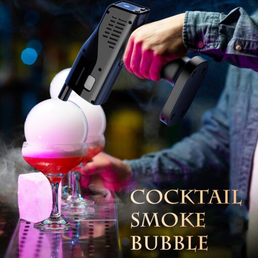 RAYBYLAND Electric Smoker Gun for Cooking, 5000mAh Rechargeable Battery, One Button Operation, Suitable for Indoor and Outdoor Barbecue and Bar Cocktails, Whiskey - Image 9